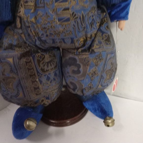 Delton Products Corp Fine Collectibles Porcelain Doll on Wooden Stand 16" - Picture 7 of 7